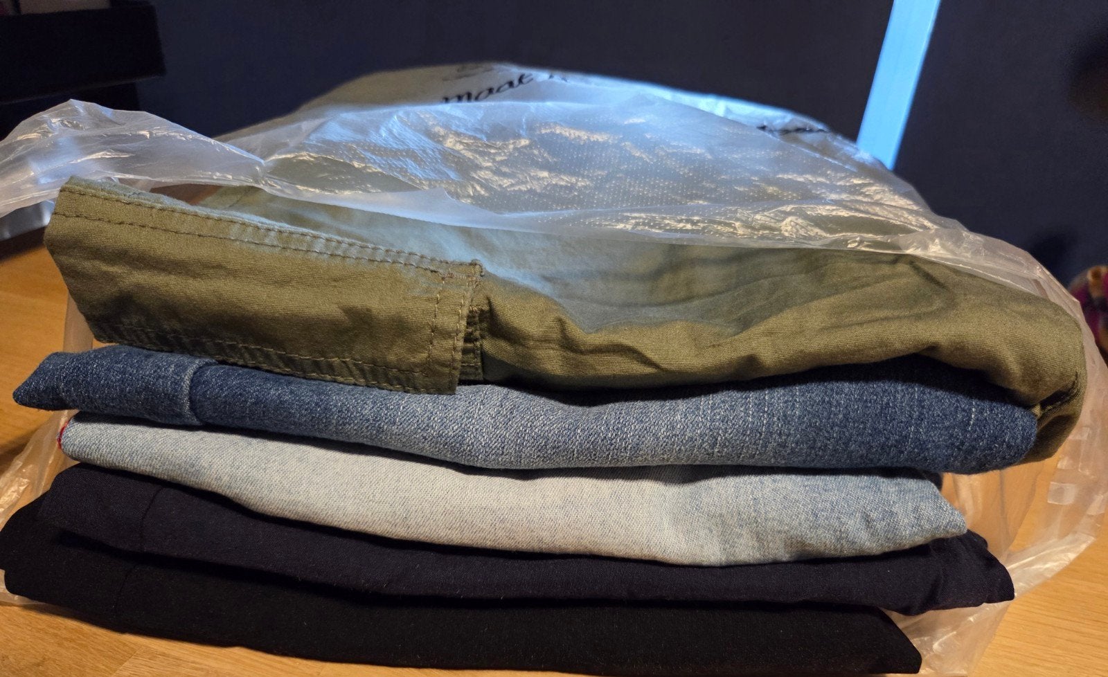 5x ¾ + 1 kortere broek mt.42, Ophalen, Bonprix, Blauw, Maat 42/44 (L)