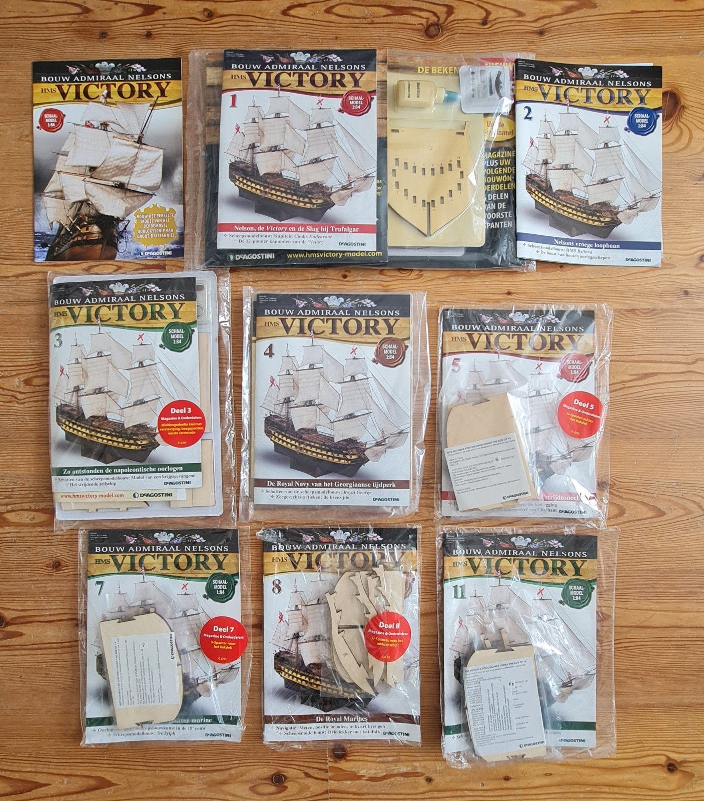 HMS Victory - Admiraal Nelson - Deagistini, Hobby en Vrije tijd, Modelbouw | Boten en Schepen, Ophalen of Verzenden, Zo goed als nieuw