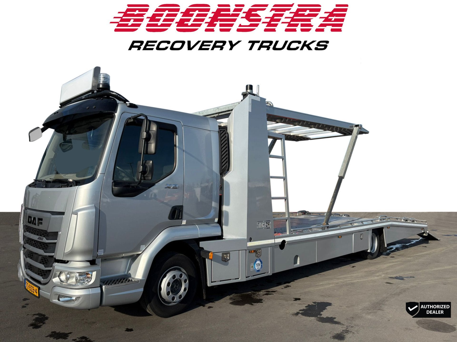DAF XB 260 Tijhof Aluliner 3 Car Winch Camera Vraag naar Ont, Auto's, Automaat, Euro 6, Metallic lak, Origineel Nederlands