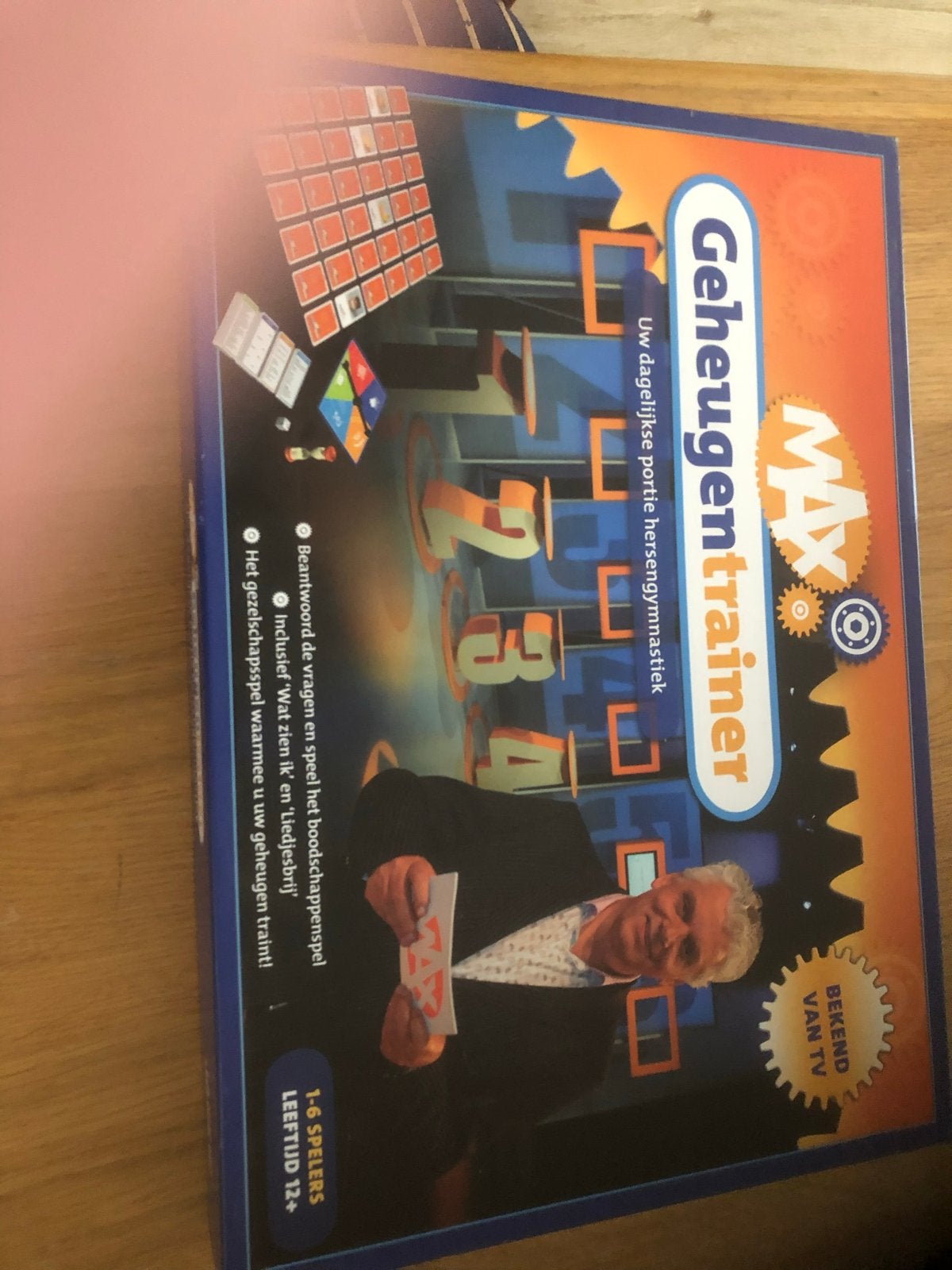 MAX Geheugentrainer Bordspel - Bekend van TV, Een of twee spelers, Ophalen of Verzenden, Gebruikt