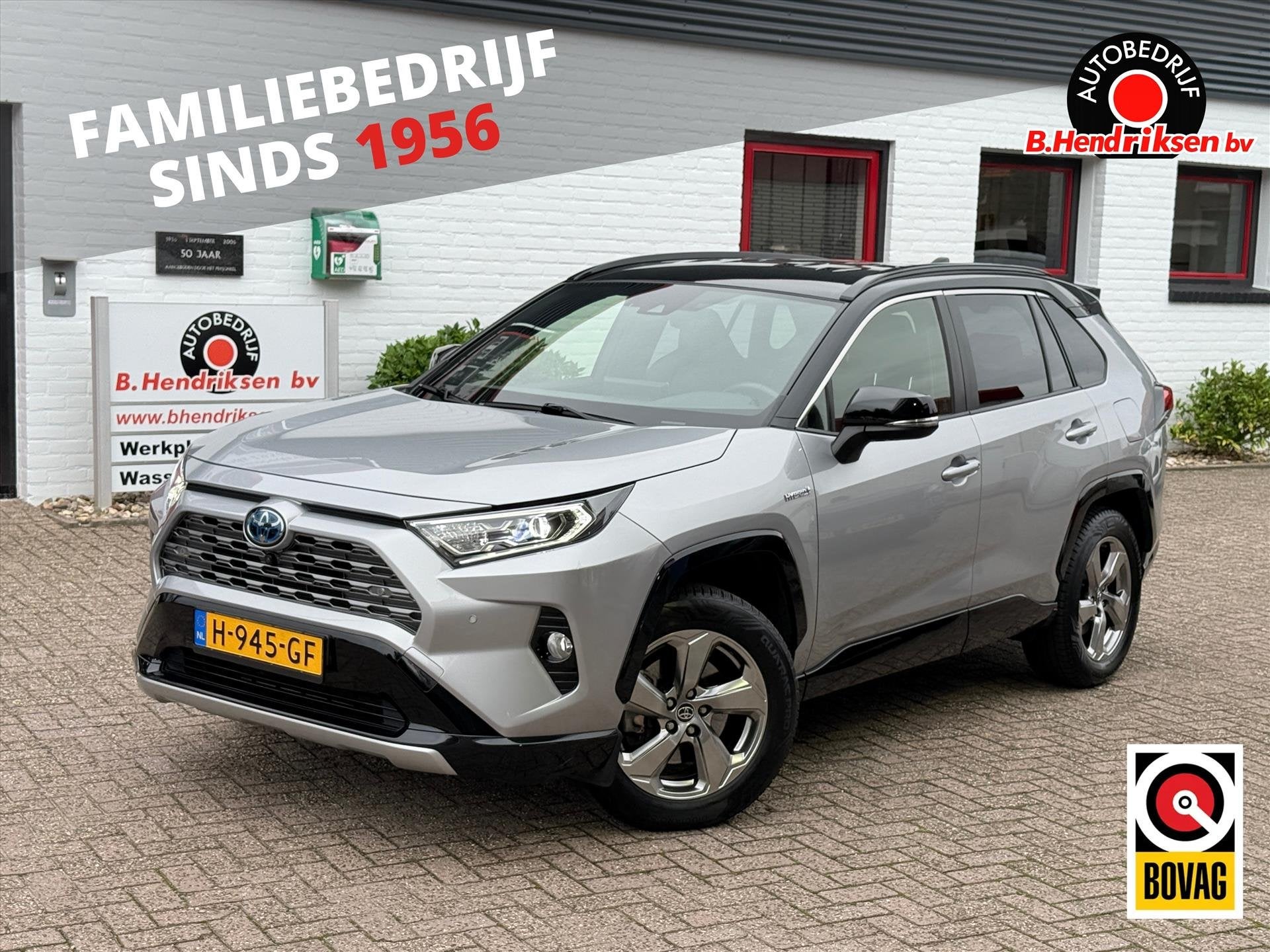 Toyota RAV4 2.5 Hybrid 218pk CVT Bi-Tone/ Alarm klasse 3/ Af, Gebruikt, 4 cilinders, 2487 cc, Leder en Stof