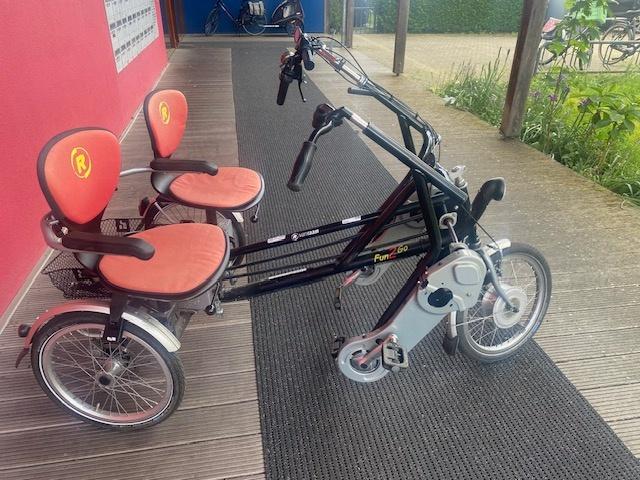 Van Raam Fun2Go met elektrische ondersteuning, Fietsen en Brommers, Ophalen of Verzenden, Gebruikt