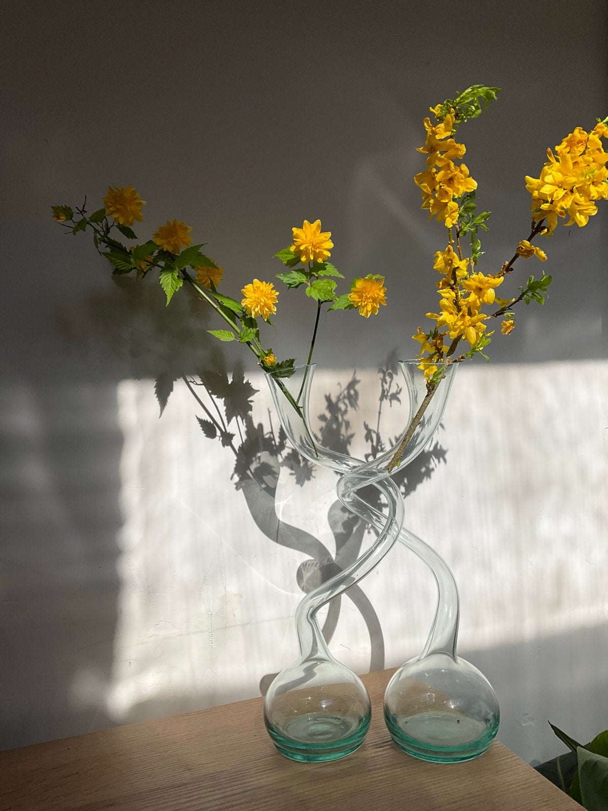 Unieke glazen vazen. Gedraaid design, Ophalen