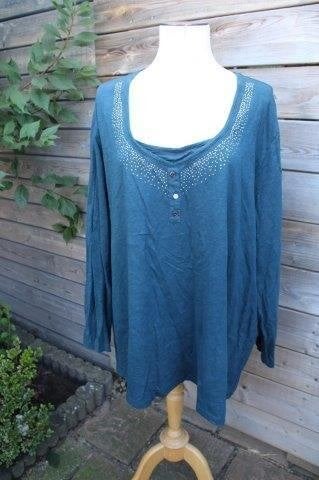 Tuniek donkergroen Ulla Popken mt 58-60 Vaste prijs, Blouse of Tuniek, Ulla Popken, Ophalen of Verzenden, Zo goed als nieuw