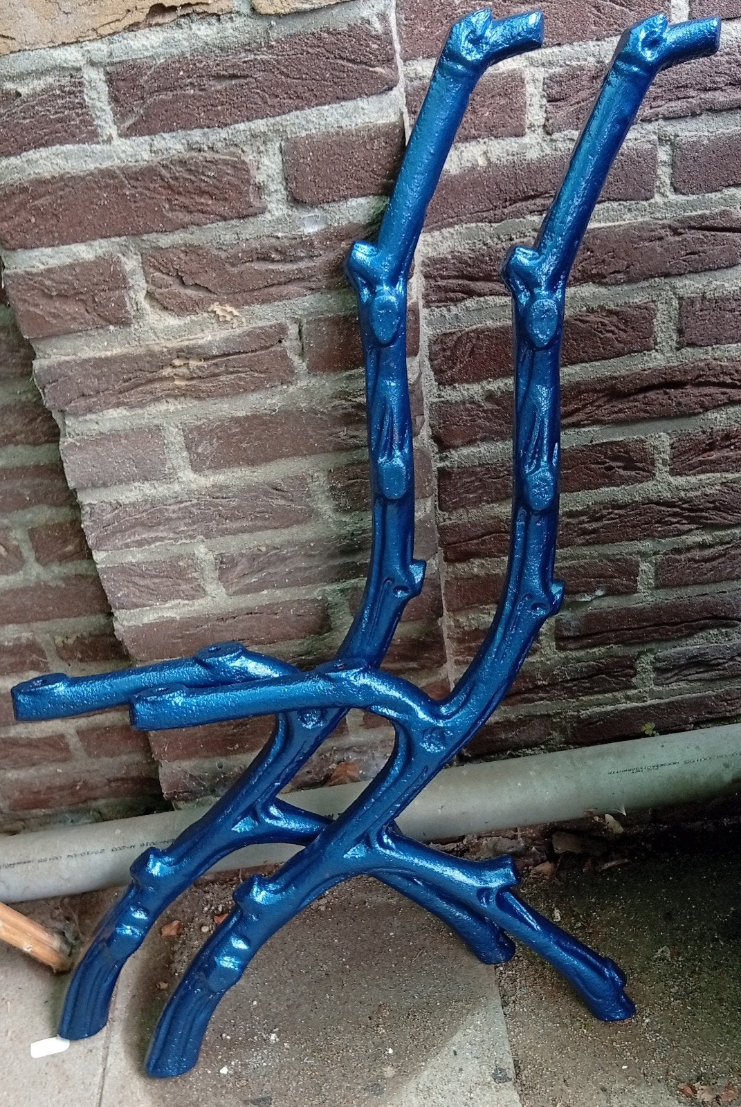 onderstel tuinbank, takkenbank, Ophalen, Metaal