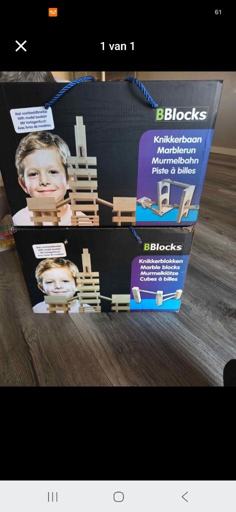 Bblocks knikkerbaan en blokken, Kinderen en Baby's, Ophalen, Zo goed als nieuw, Overige merken