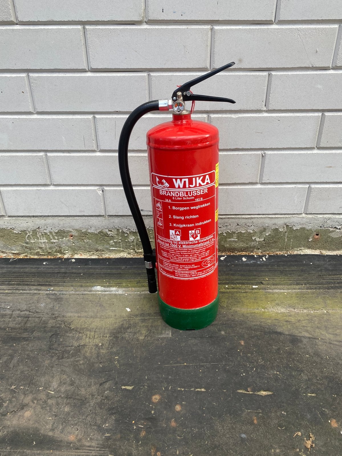 Brandblusser 6 liter schuim, Ophalen, Zo goed als nieuw