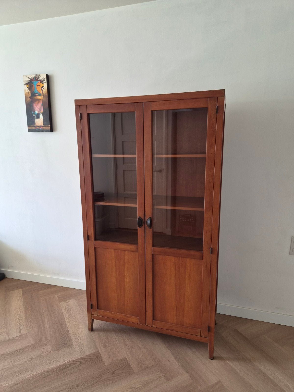 Antiek kersen houten kast, Huis en Inrichting, Ophalen, 100 tot 150 cm, Kersenhout, 150 tot 200 cm