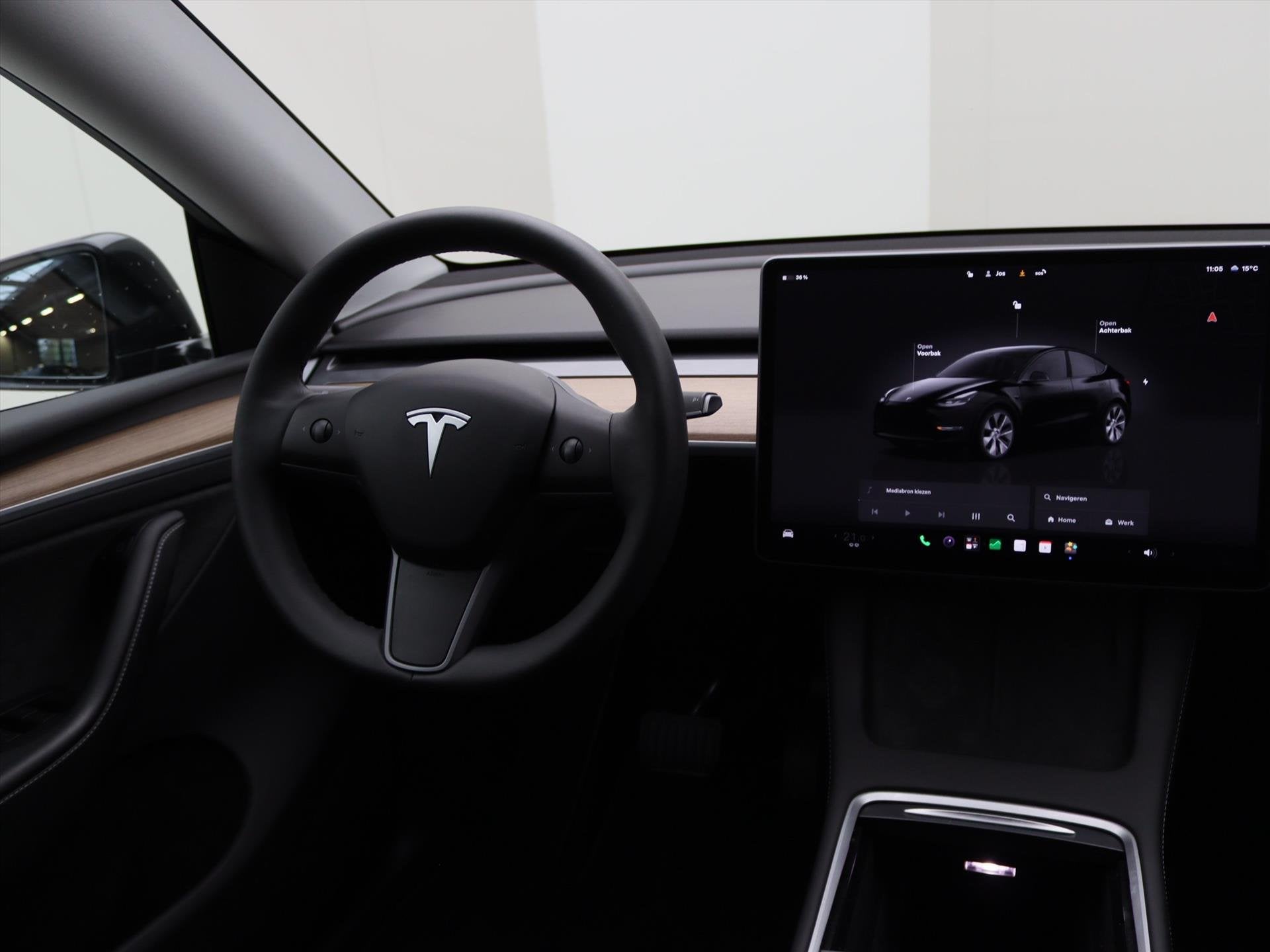 Tesla Model Y Long Range AWD 75kWh 351pk 92,7% SoH [ TREKHAA, Automaat, Dealer onderhouden, Gebruikt, Zwart