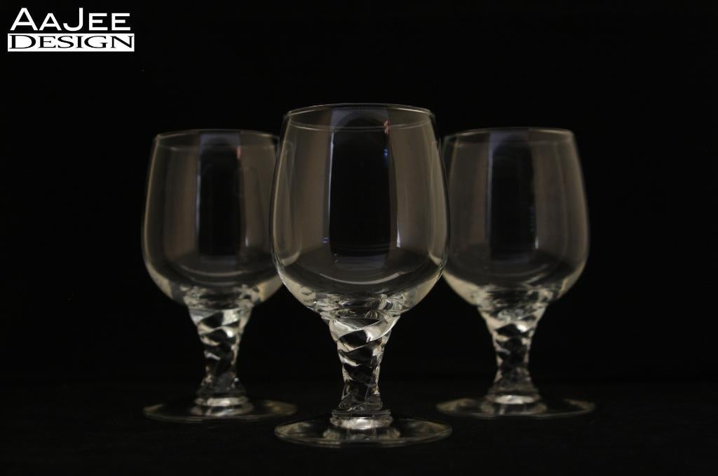 3 x Holmegaard - Amager - Wijnglas - Met gedraaid been - '55, Ophalen of Verzenden