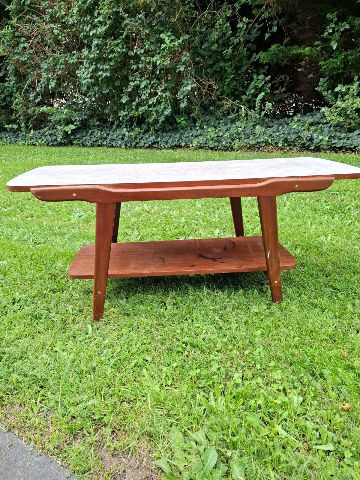Salontafel jaren 60, Ophalen, Gebruikt, 100 tot 150 cm, 50 tot 100 cm