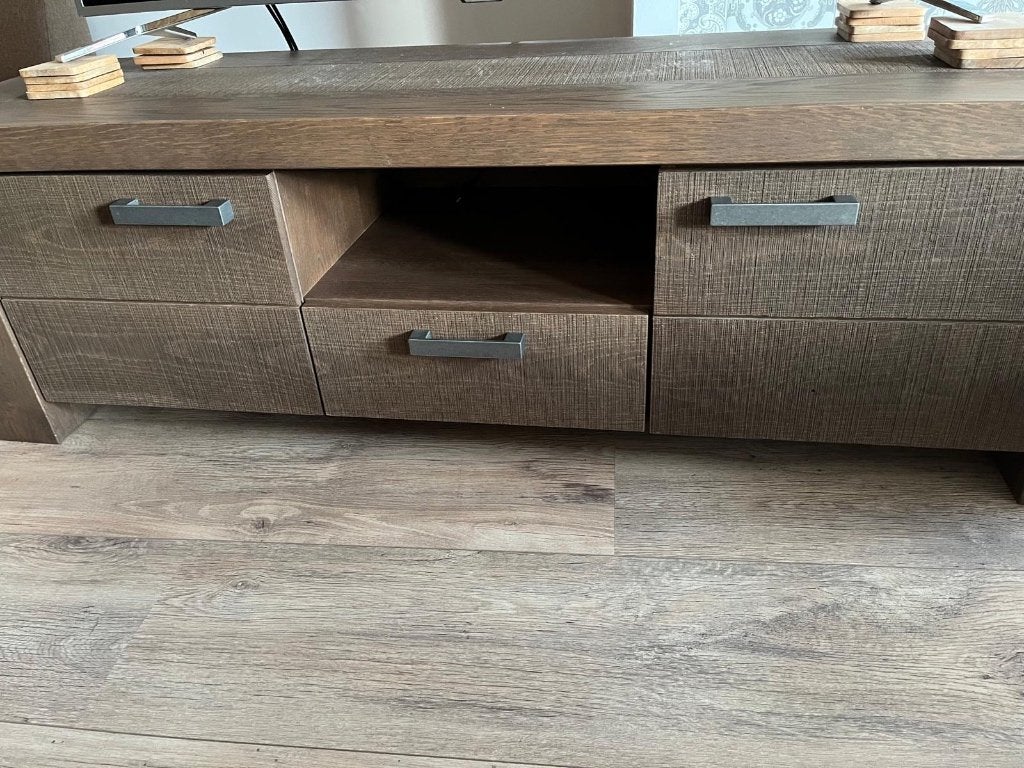 Tv-meubel, Ophalen, Gebruikt, Eikenhout, 50 tot 100 cm