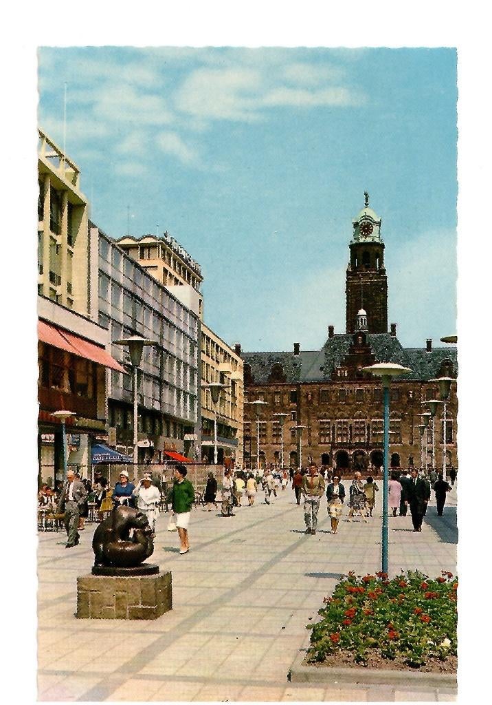 Rotterdam - Stadhuisplein, Ophalen of Verzenden, Voor 1920, Ongelopen, Zuid-Holland