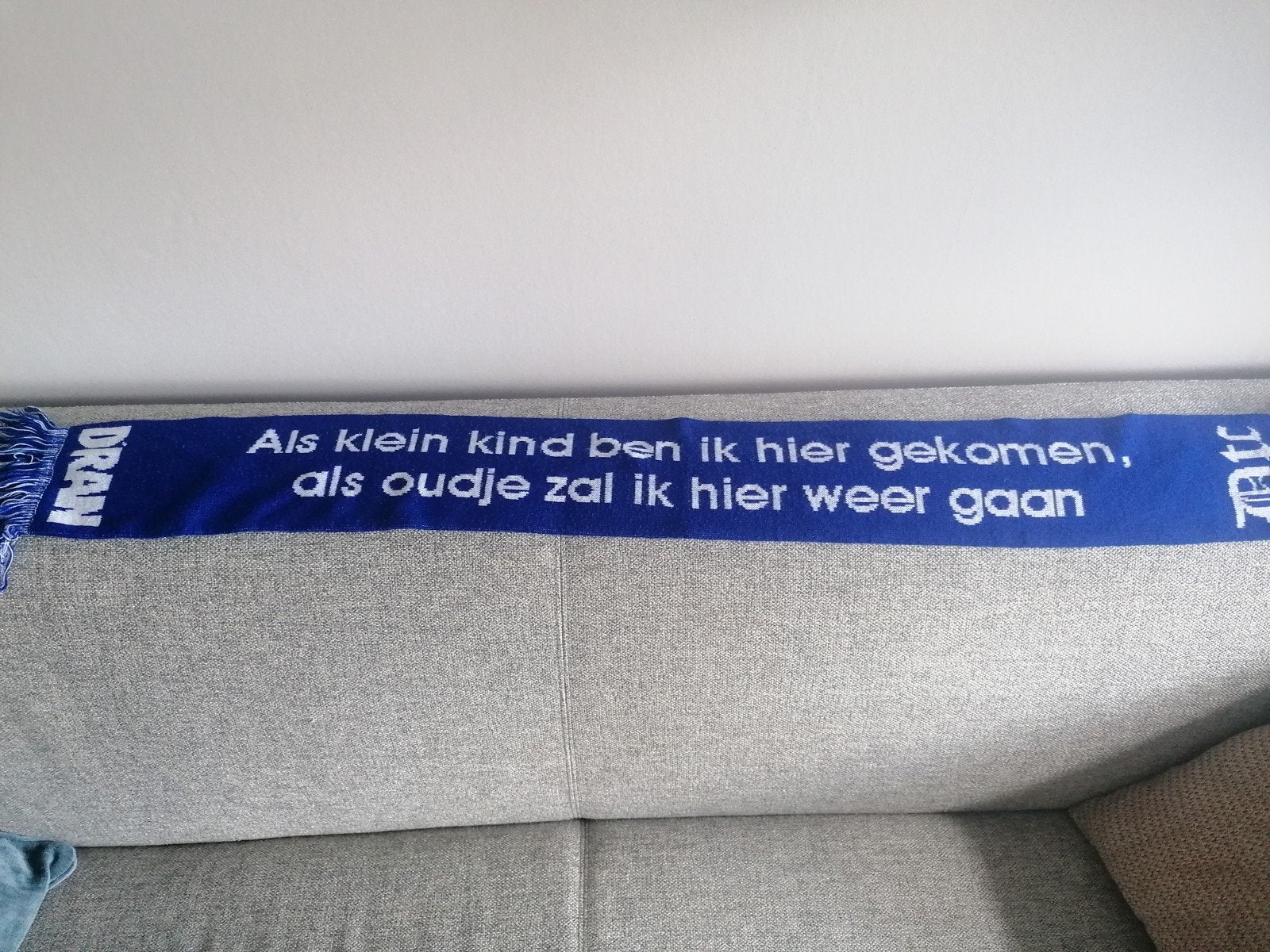 Vintage De Graafschap Sjaal das Club  Fan D'ran Superboer
VV, Ophalen of Verzenden, Zo goed als nieuw, Overige binnenlandse clubs