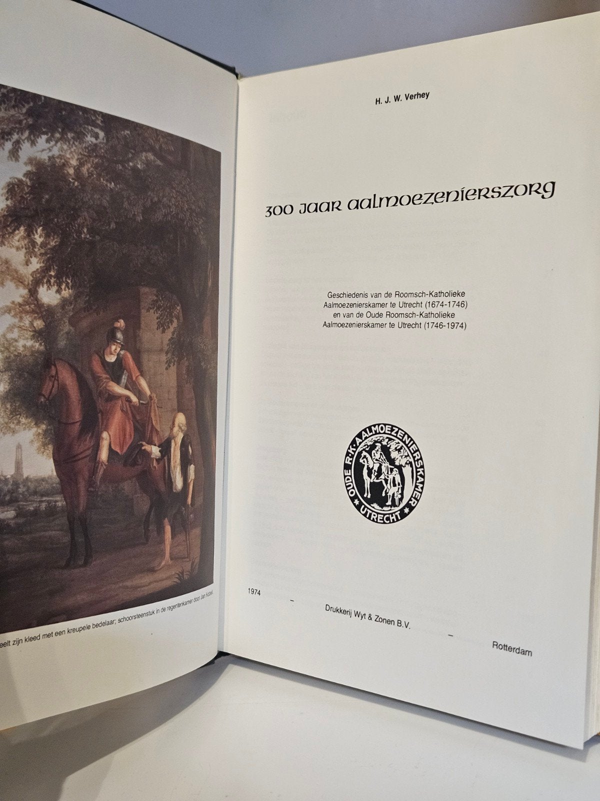 300 jaar welzijnszorg in Utrecht aalmoezenierszorg zeldzaam, Verzenden, Gelezen, H.J.W. Verhey