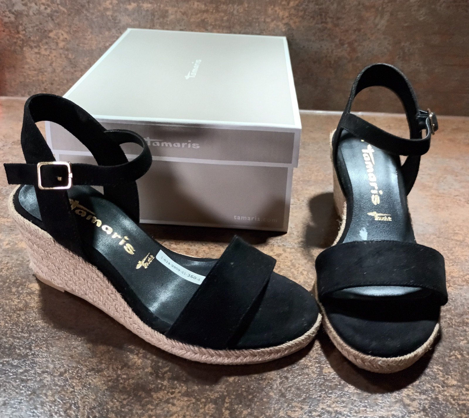 Tamaris, Zwart, Nieuw, Espadrilles of Moccasins, Ophalen
