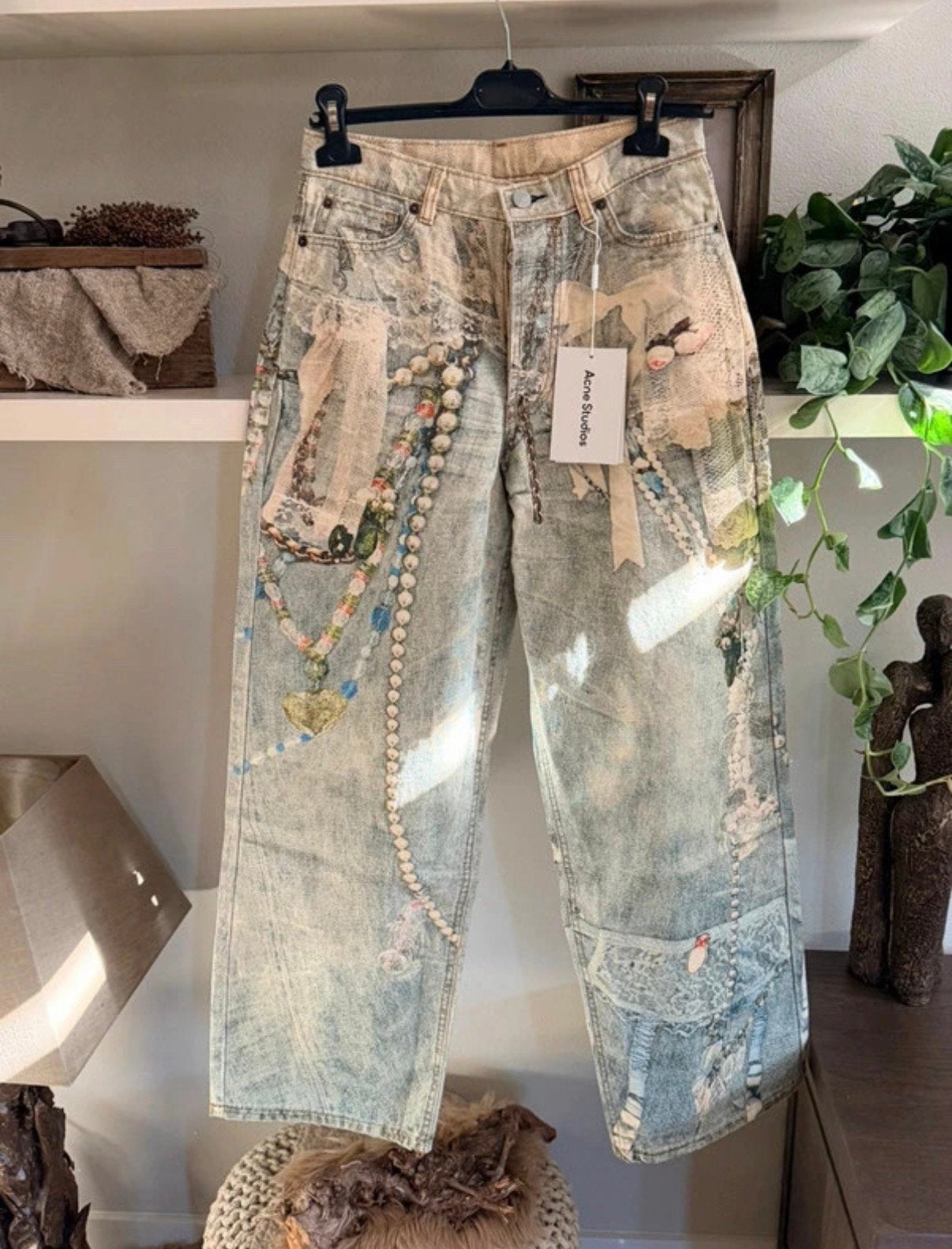 Broek Acné Studios!, Kleding | Dames, Ophalen of Verzenden, Nieuw, Blauw, W27 (confectie 34) of kleiner