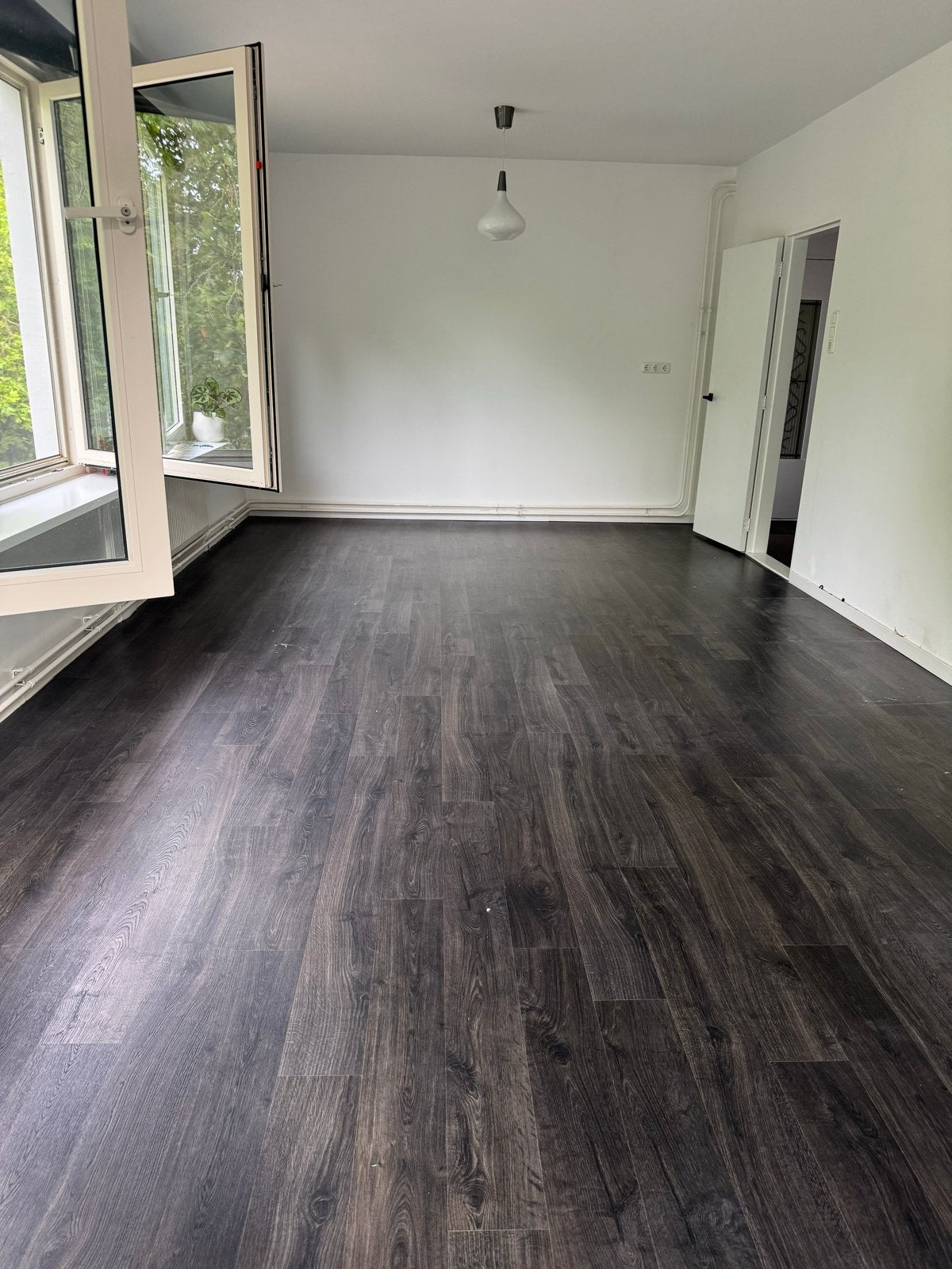Quick-Step Laminaatvloer eik donker ca. 50 m2 + ondervloer, Ophalen, Gebruikt, 50 tot 150 cm, 10 m² of meer