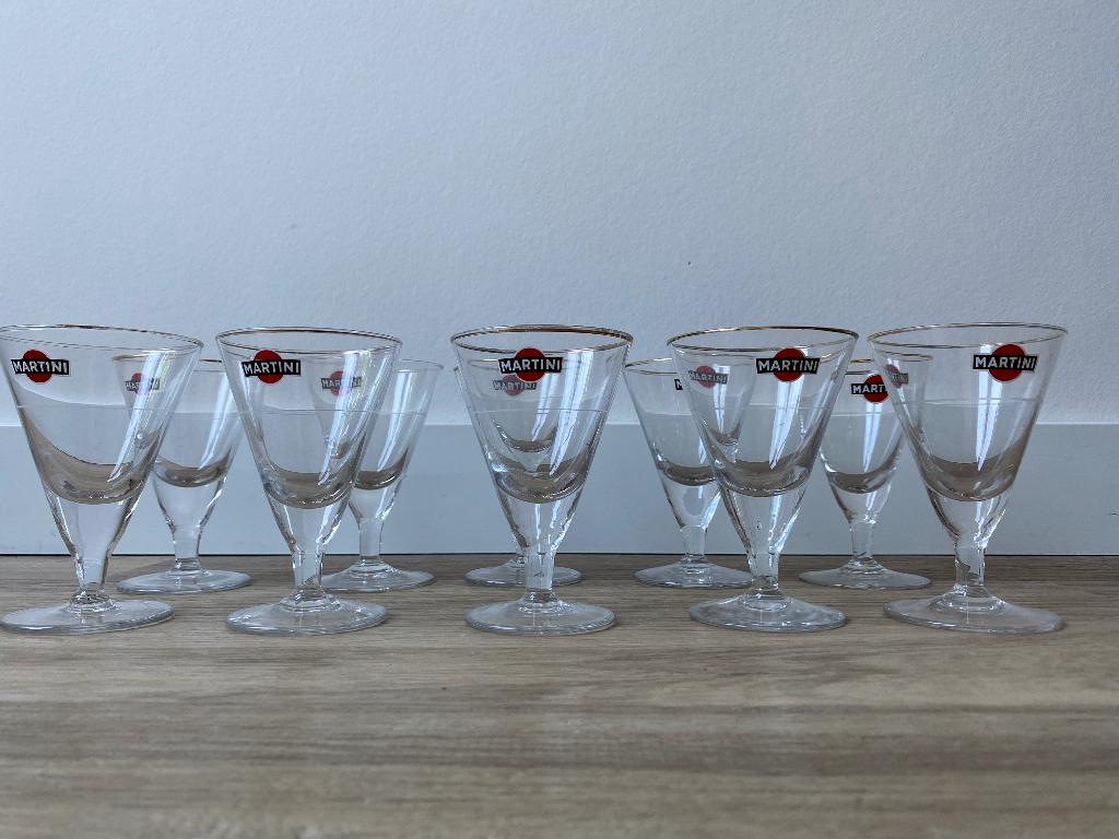 Martini glazen, Verzamelen, Glas en Borrelglaasjes, Ophalen of Verzenden, Gebruikt, Overige typen