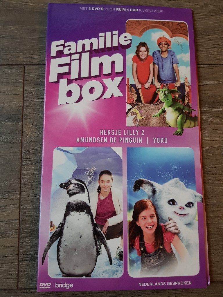 Dvd filmbox : Heksje Lilly 2 - Amundsen de pinguin - Yoko, Avontuur, Alle leeftijden, Zo goed als nieuw, Film