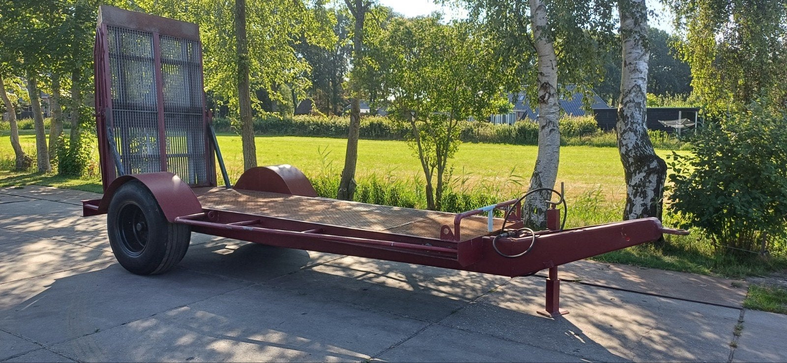 Heftruck/ mini kraan shovel dieplader oprijwagen oprijkar, Ophalen, Transport
