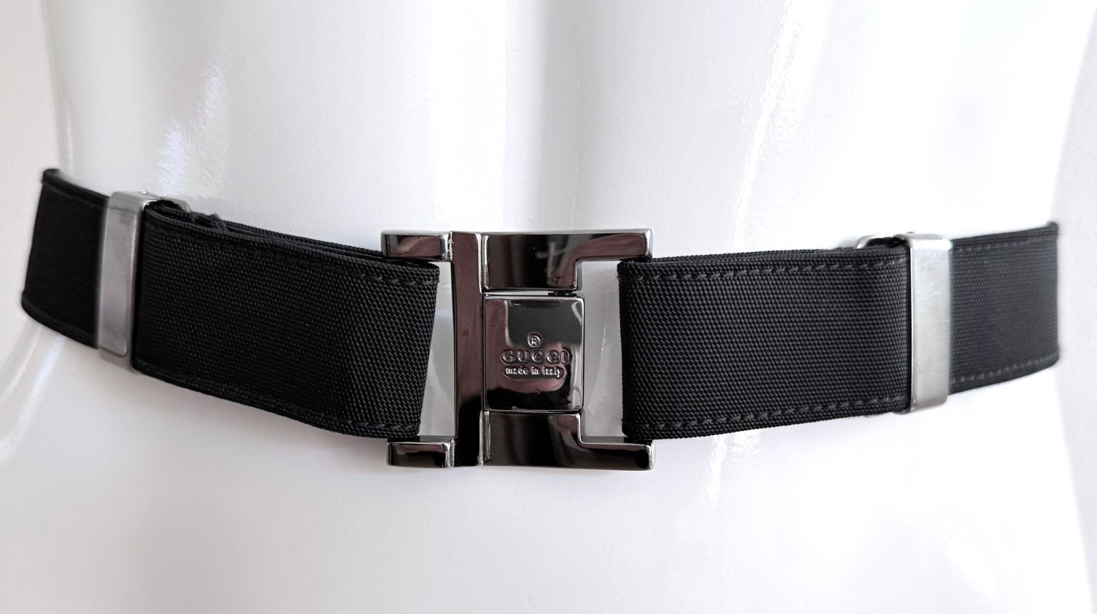 GUCCI RIEM, MAAT AANPASBAAR KLEUR ZWART💛💛💛, 3 tot 5 cm, Zwart, Tailleriem, Ophalen of Verzenden