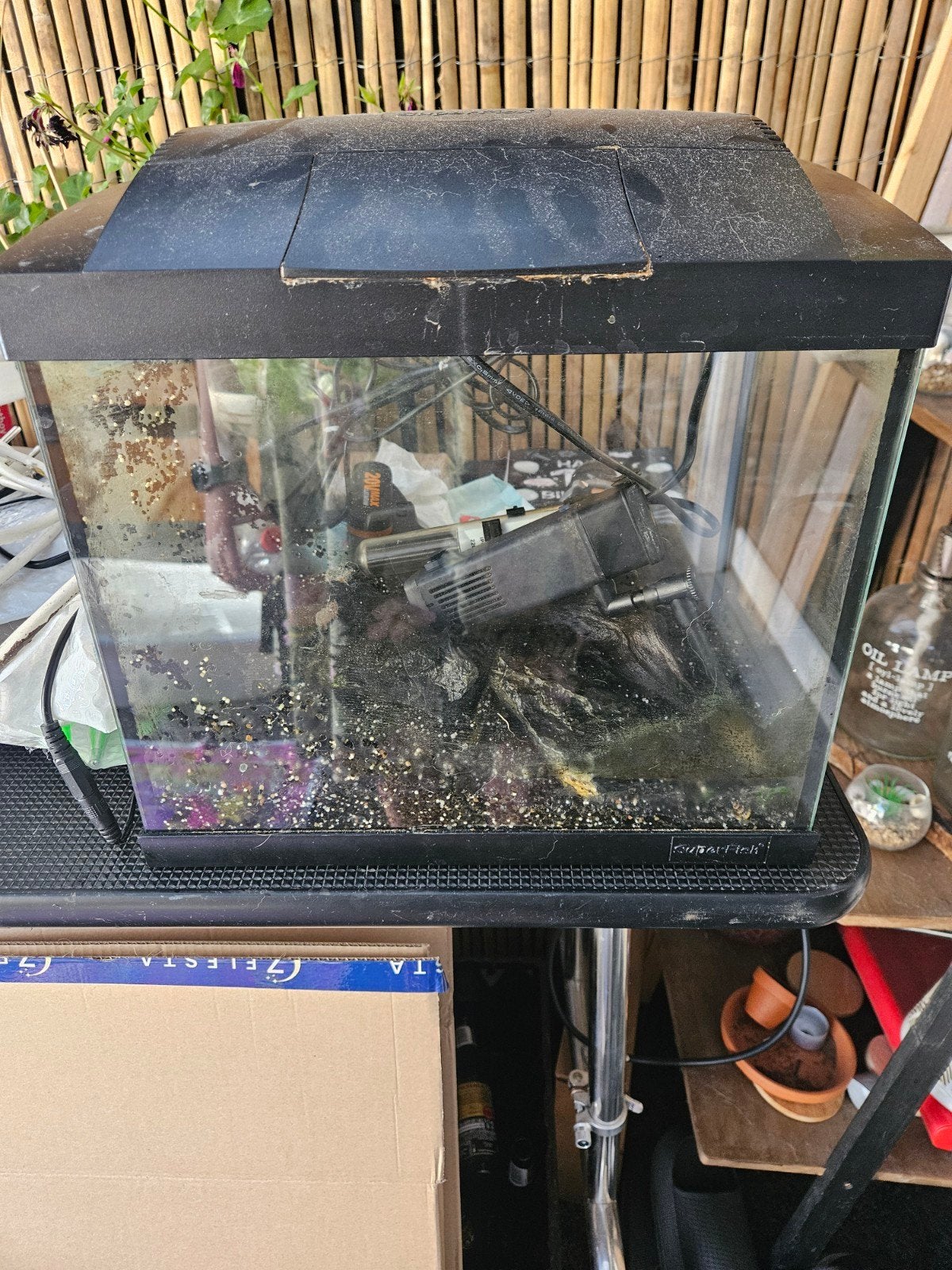 Superfish aquarium 20 liter, Ophalen, Leeg aquarium