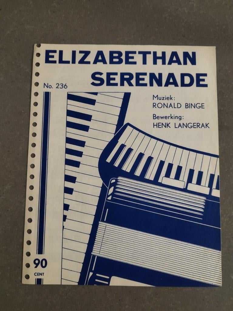Bladmuziek - Elizabethan serenade, Ophalen of Verzenden, Artiest of Componist