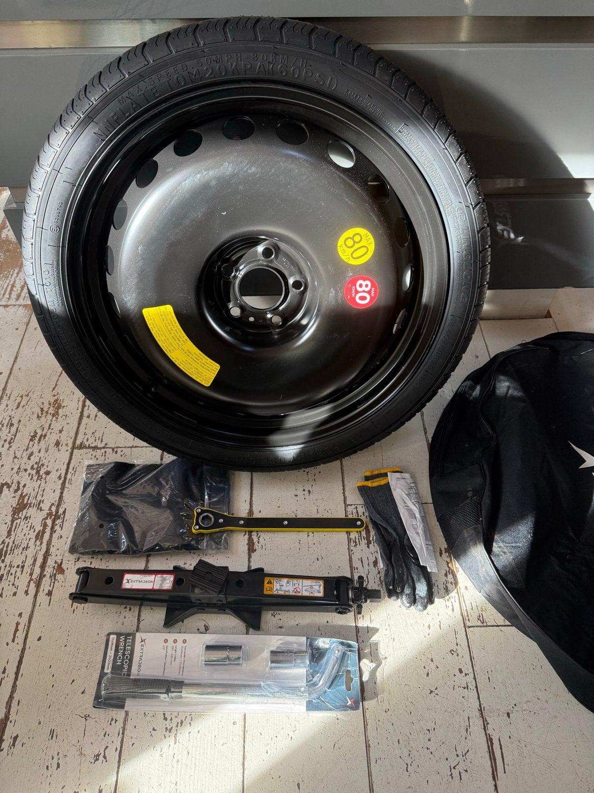 20 inch thuiskomer 5x112 145/60/20 in nieuwstaat, Auto-onderdelen, Ophalen, 145 mm, Banden en Velgen, Nieuw