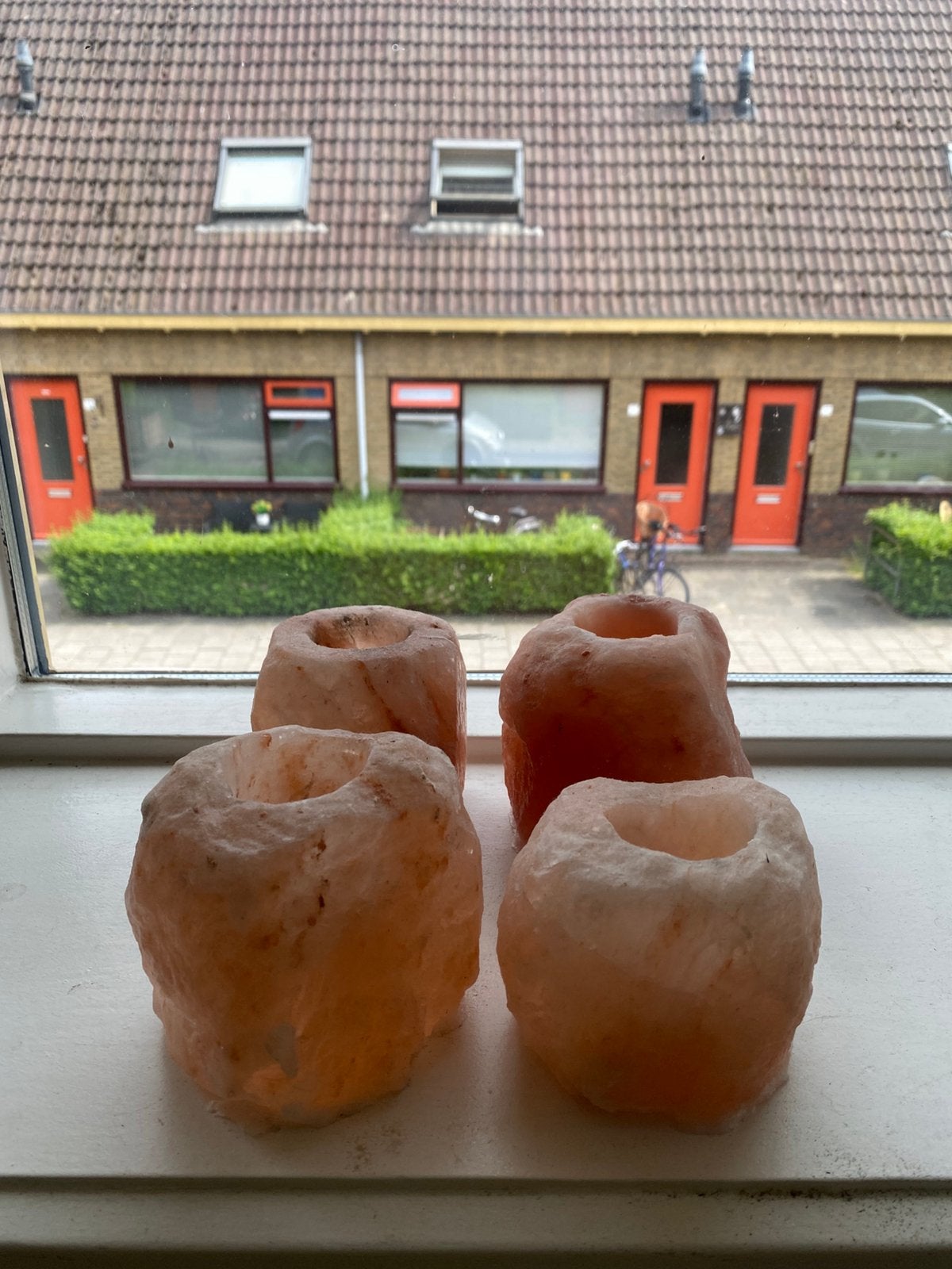 Waxinelichthouders van zoutsteen, Ophalen, Overige materialen, Minder dan 25 cm