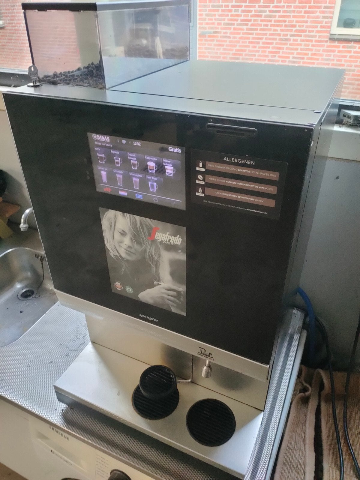 Spengler Koffiemachine - Professionele Kwaliteit, Witgoed en Apparatuur, Ophalen, Gebruikt, 10 kopjes of meer, Koffiemachine