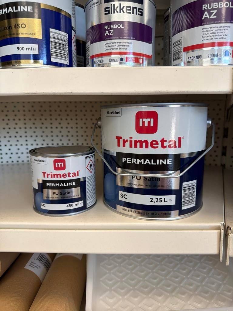 Trimetal Permaline PU Satin Lak - Donkere kleuren, Ophalen of Verzenden, Nieuw