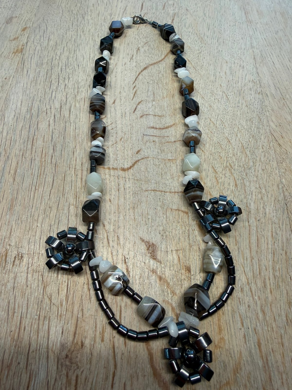 Natuurstenen ketting, Ophalen of Verzenden, Zo goed als nieuw, Steen of Mineraal