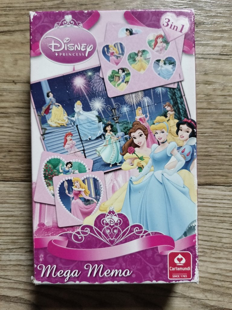 Mega memo Disney prinsessen, Een of twee spelers, Ophalen of Verzenden, Gebruikt