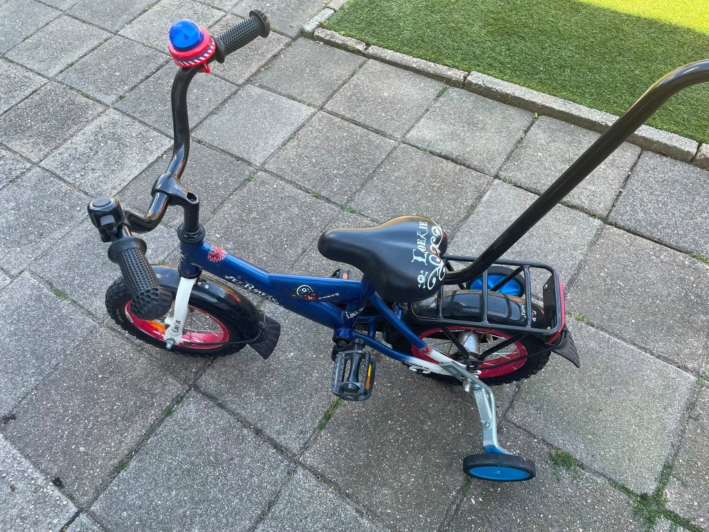 Loekie fiets 12 inch, Ophalen, Terugtraprem, Zijwieltjes, Gebruikt
