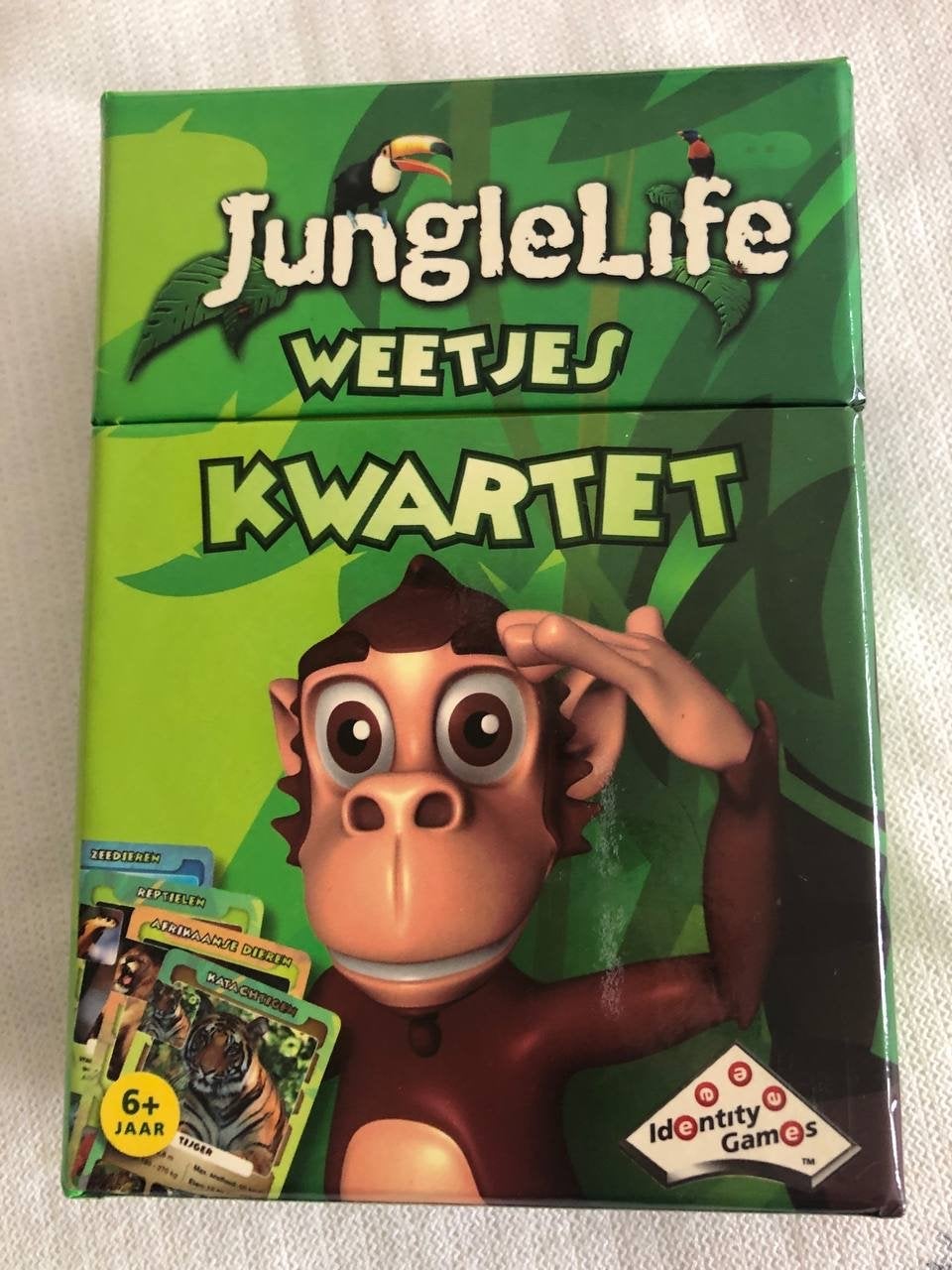 JungleLife Weetjes Kwartet - Nieuw, Drie of vier spelers, Ophalen of Verzenden, Nieuw