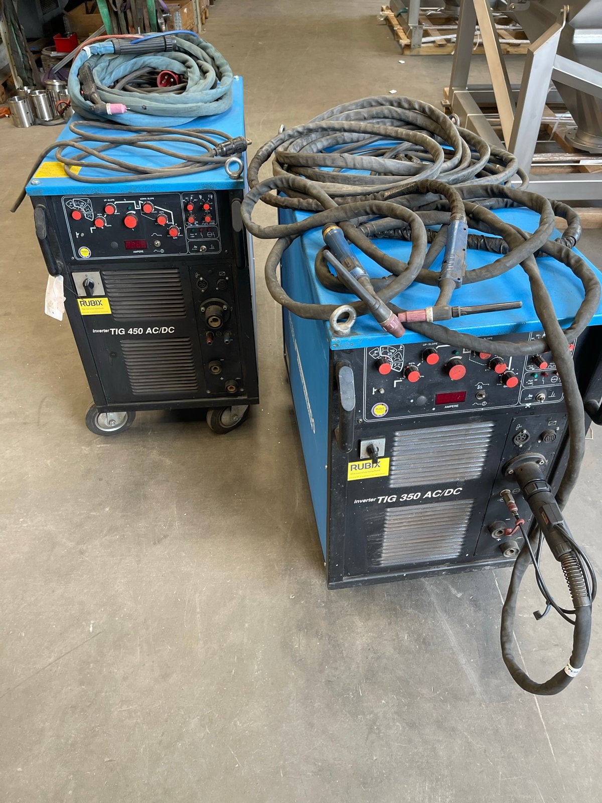 Messer Griesheim Inverter TIG 450/350 AC/DC Lasapparaat, Ophalen of Verzenden, Gebruikt, 250 ampère of meer, Tig