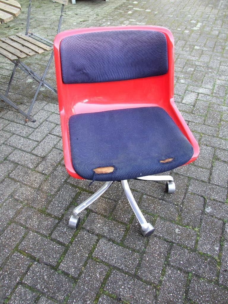 Design bureau stoel van Osvaldo Borsani voor Techno., Ophalen, Gebruikt, Stof, Vintage