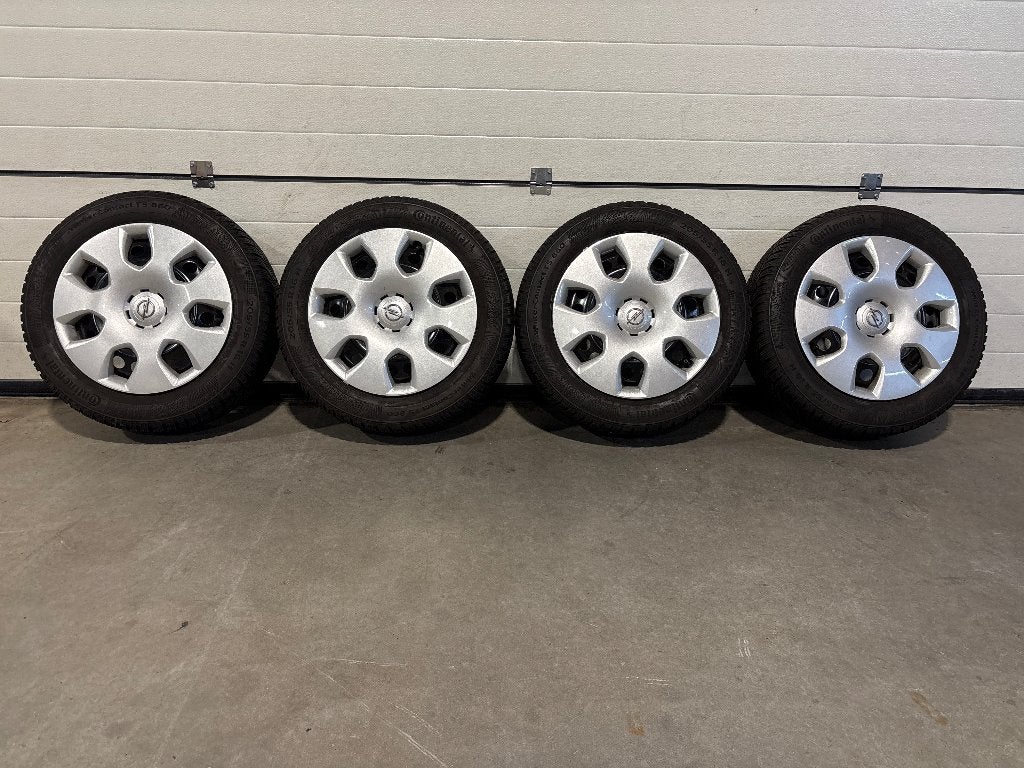 16" continental winterbanden st. 5 x 105 opel astra j, k ..., Ophalen, Gebruikt, 16 inch, Banden en Velgen