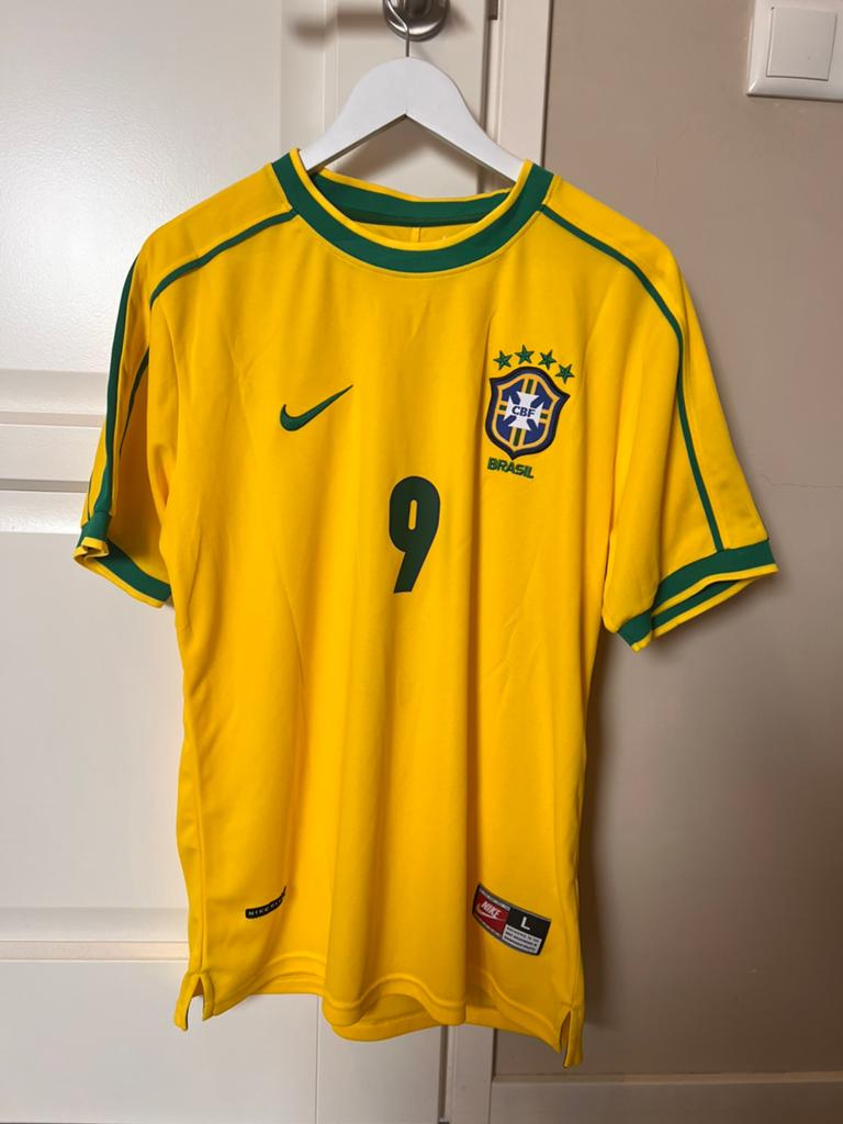 Ronaldo Brazilië retro shirt WK 1998, Maat L, Ophalen of Verzenden, Nieuw, Shirt
