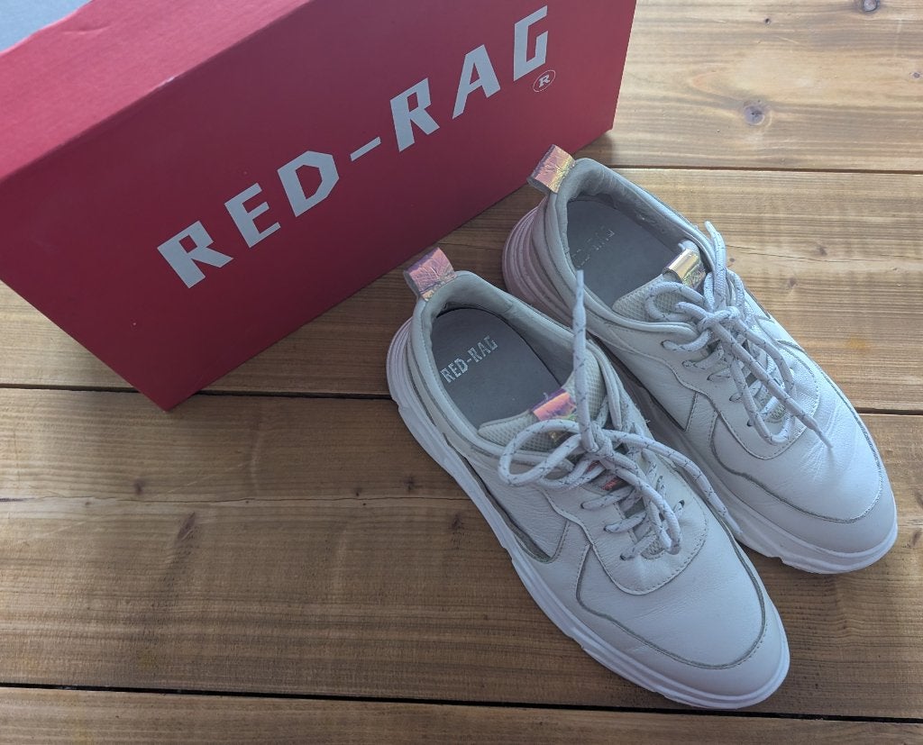 Red - Rag White Combi Fantasy Leren Sneakers Maat 38, Kleding | Dames, Schoenen, Wit, Ophalen of Verzenden, Sneakers of Gympen