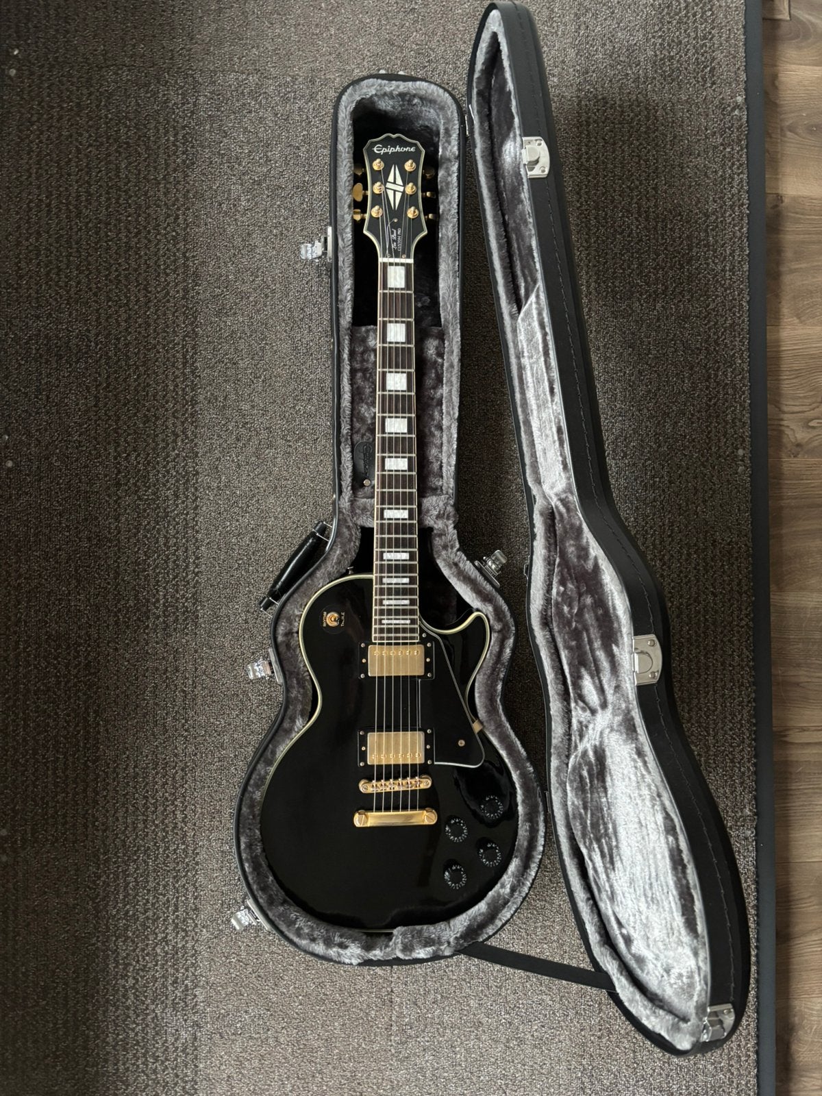 Epiphone les Paul custom pro met koffer, Ophalen, Zo goed als nieuw, Solid body, Epiphone