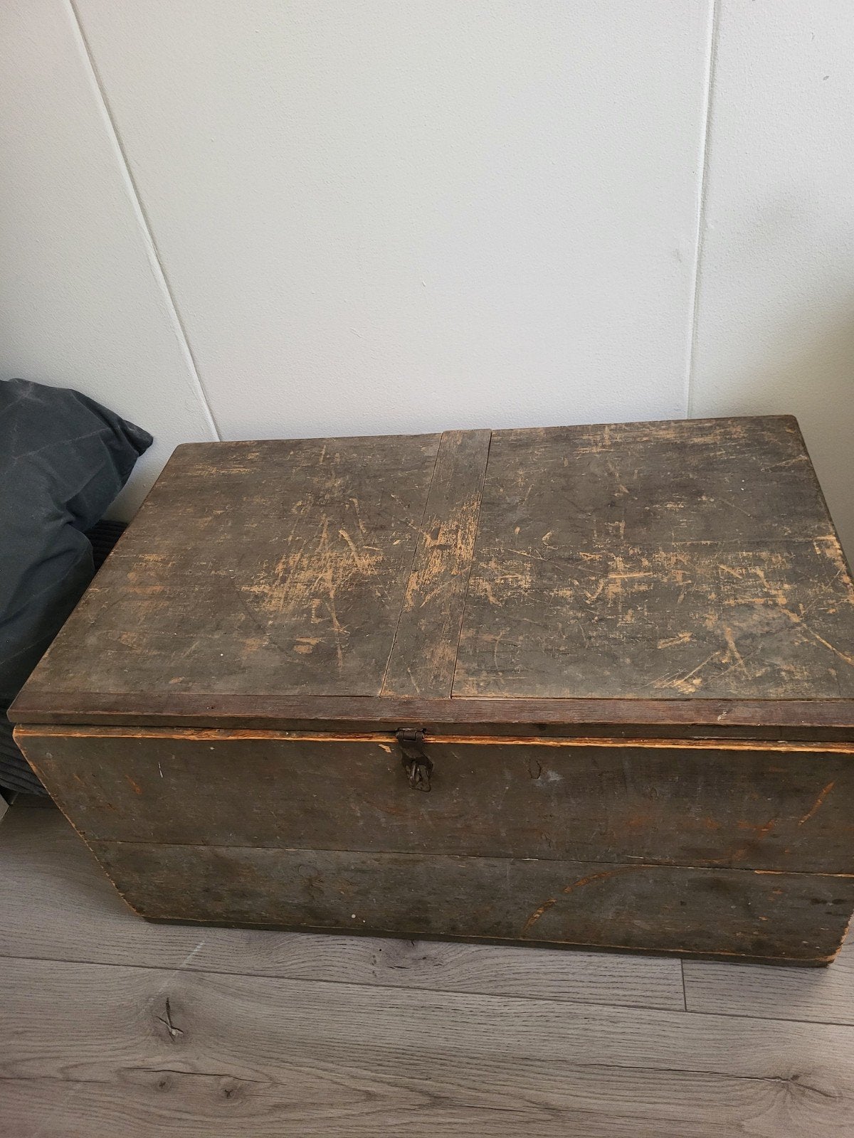 Grote zware kist landelijk sober vintage, Huis en Inrichting, Ophalen, Zo goed als nieuw, 50 tot 100 cm, Minder dan 50 cm