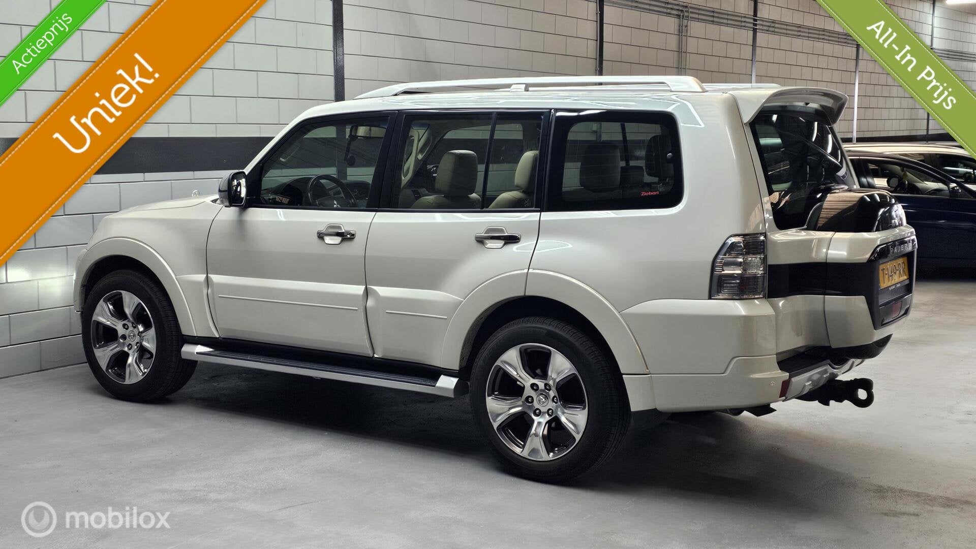 Mitsubishi Pajero 3.5-24V V6 GLS Long Body 7Pers Unieke auto, Automaat, Gebruikt, Euro 6, 7 stoelen