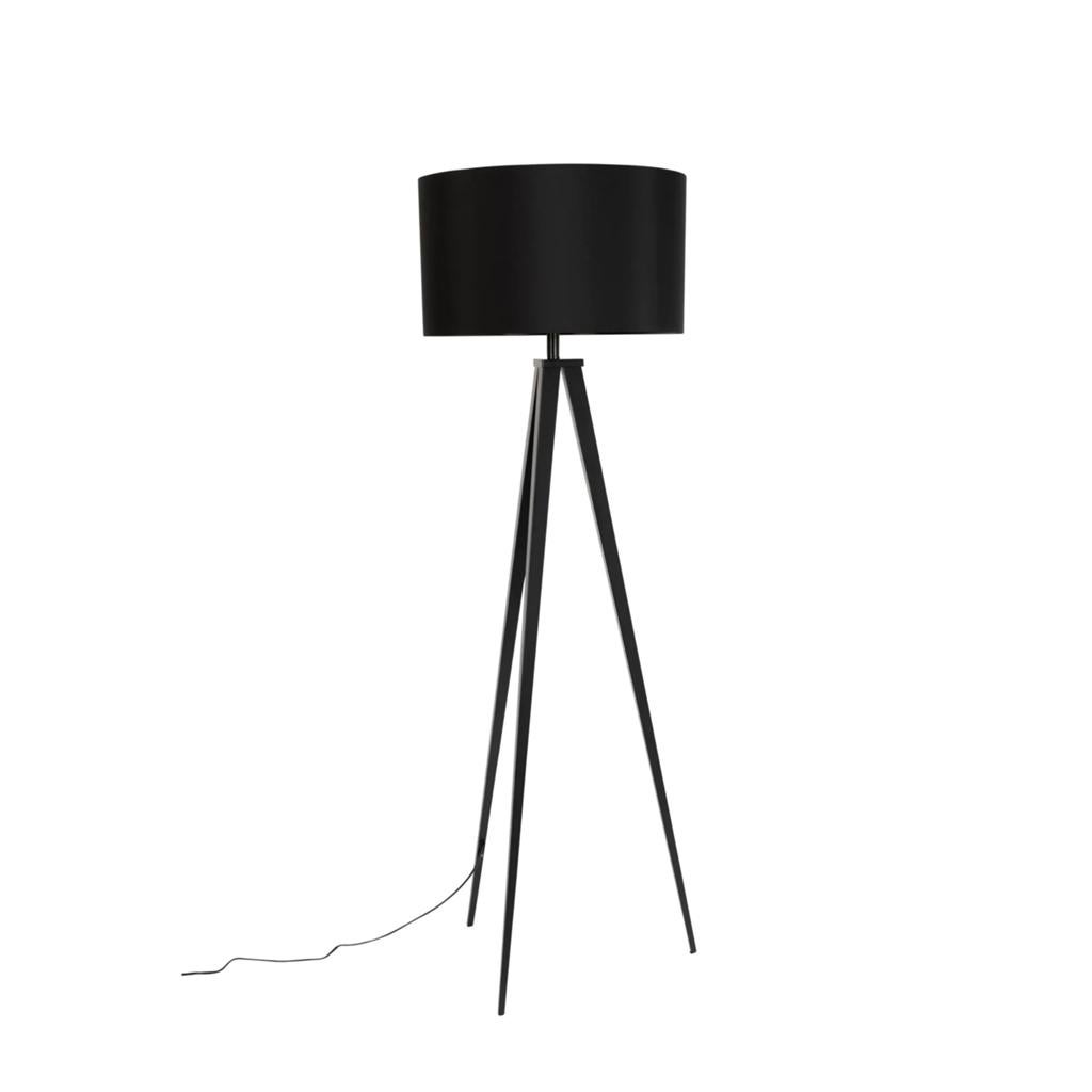 Zuiver Vloerlamp Tripod Zwart, Ophalen, Zo goed als nieuw, Metaal, 100 tot 150 cm