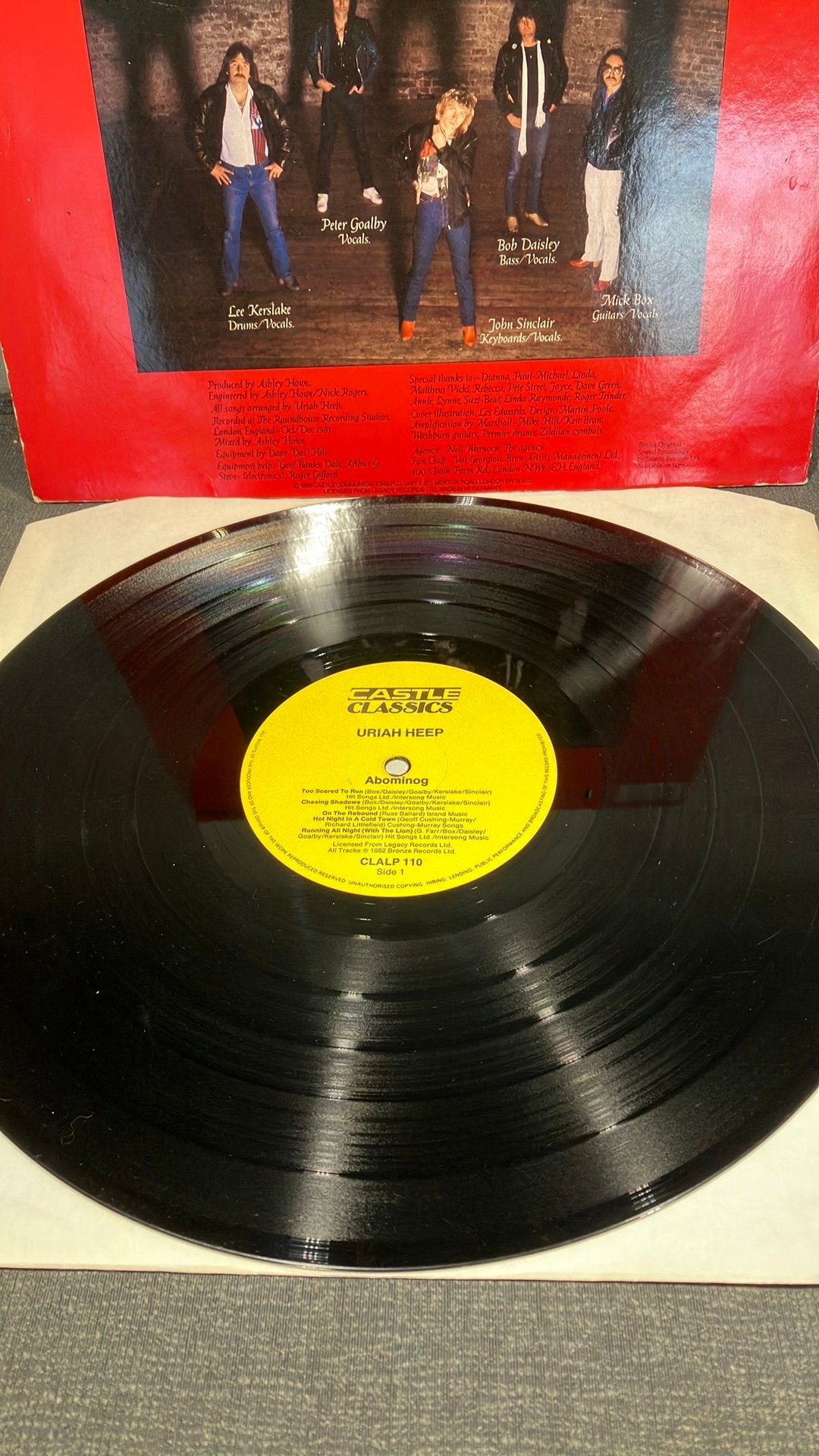 Uriah Heep — Abominog, Gebruikt, 1980 - 1989, Ophalen of Verzenden, Inclusief binnenhoes
