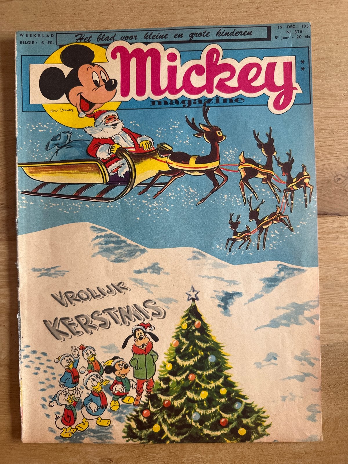 Mickey Magazine - 376 - 1957, Ophalen of Verzenden, Gelezen, Overige typen