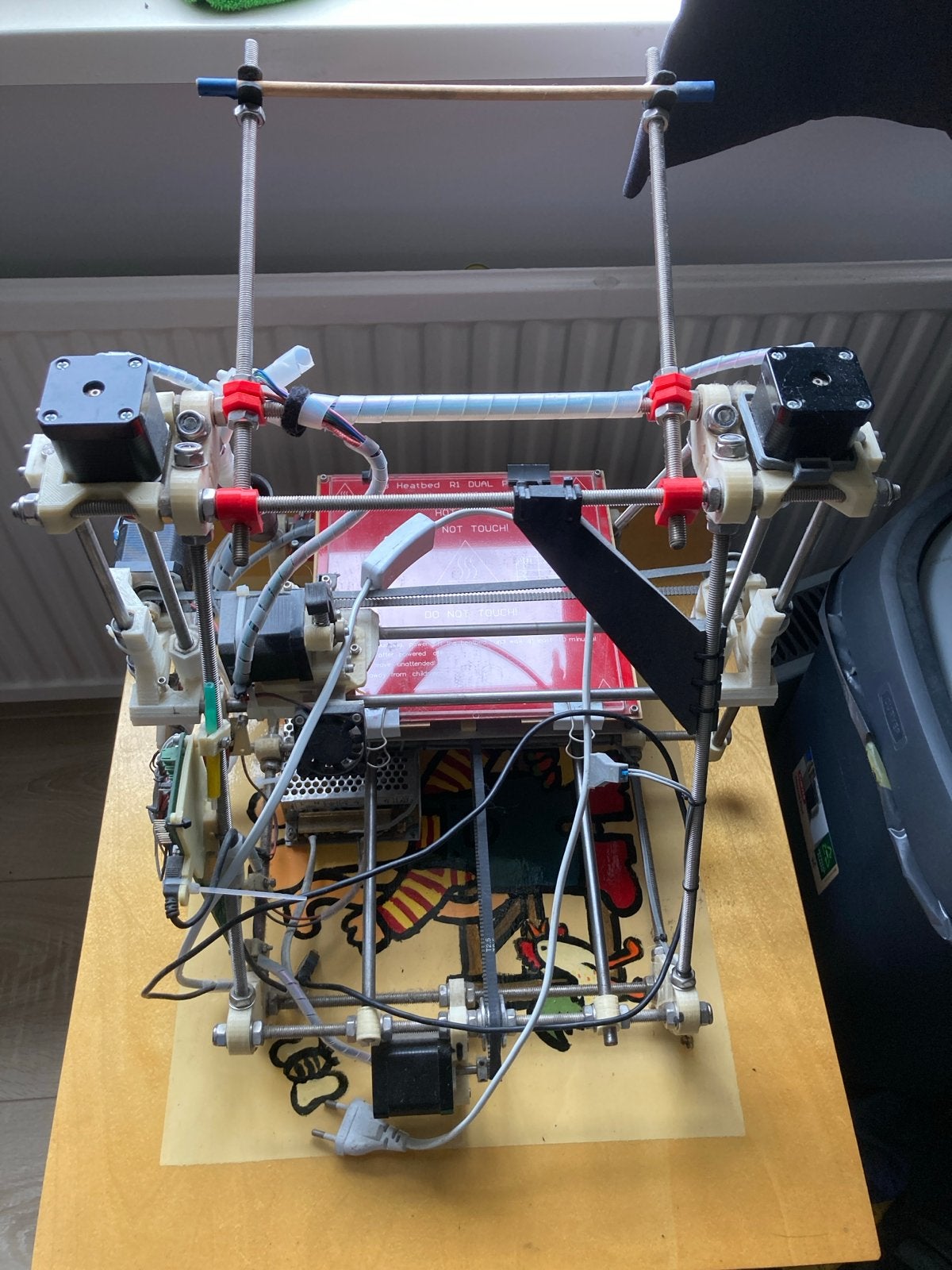 3D printer - zelfbouw (bed moet afgesteld worden), Ophalen, Gebruikt, Filament