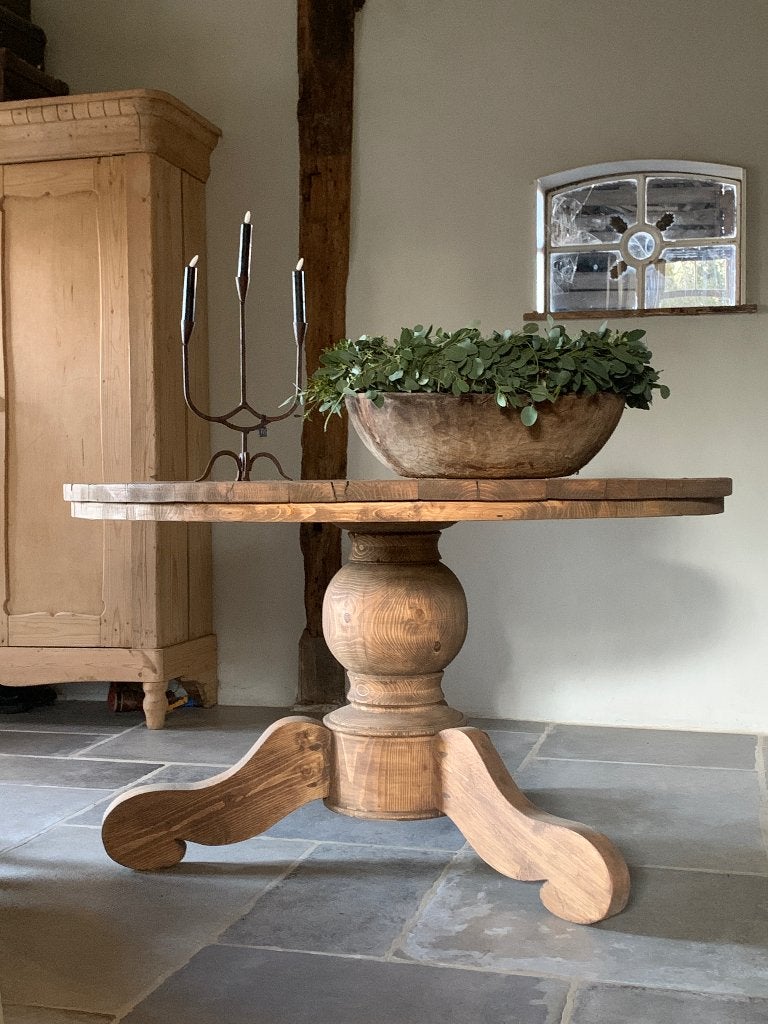 RONDE EETTAFEL ~ landelijk,sober,oud~120,130,140,150,160,180, Ophalen of Verzenden, Nieuw, Landelijk