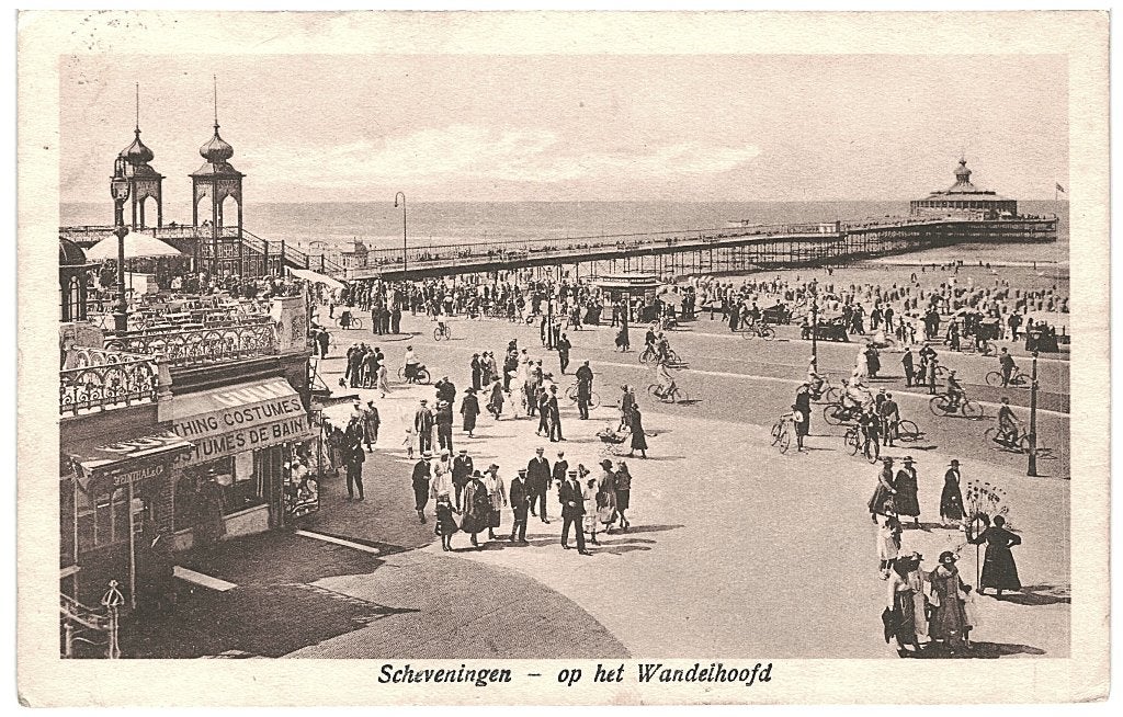 805282	Scheveningen	1923 Wandelhoofd	Gelopen met postzegel, Ophalen of Verzenden, 1920 tot 1940, Gelopen, Zuid-Holland
